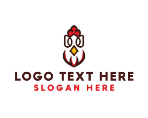 Head - Chicken Rooster Poultry logo design