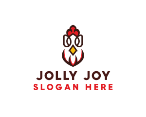 Chicken Rooster Poultry logo design