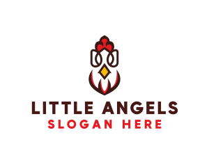 Chicken Rooster Poultry logo design