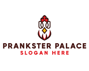 Chicken Rooster Poultry logo design