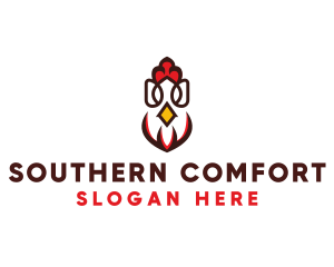 Chicken Rooster Poultry logo design