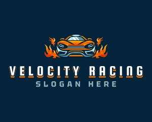 Flaming Car Detailing logo design