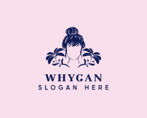 Hair Bun - Woman Hair Salon logo design