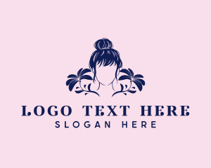 Girl - Woman Hair Salon logo design