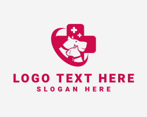 Kitten - Pet Veterinary Cross logo design