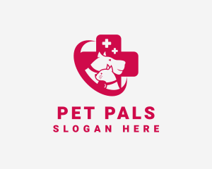 Pet Veterinary Cross logo design