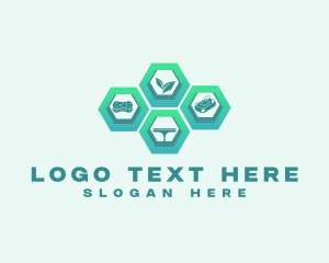 Hexagon - Clean Soap Wiper logo design