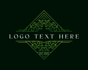 Leaf - Luxury Vine Garden logo design