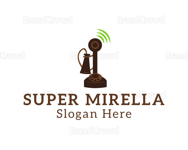 Signal Candlestick Telephone Logo