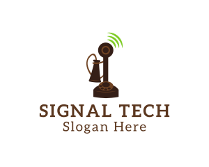 Signal - Signal Candlestick Telephone logo design