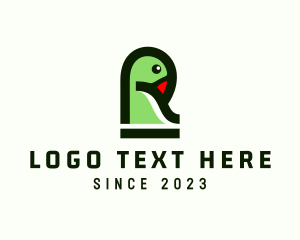 Parrot - Letter R Bird logo design