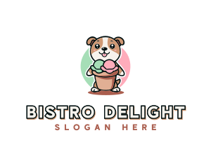 Dog Ice Cream Bistro logo design