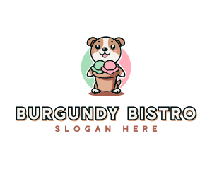 Dog Ice Cream Bistro logo design