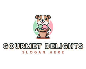 Dog Ice Cream Bistro logo design