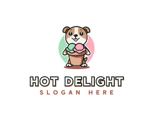 Dog Ice Cream Bistro logo design