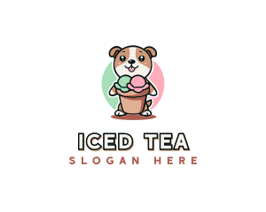 Dog Ice Cream Bistro logo design