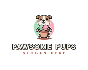 Dog Ice Cream Bistro logo design