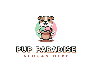 Dog Ice Cream Bistro logo design