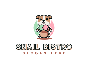 Dog Ice Cream Bistro logo design