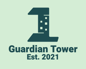 Building Tower Number 1 logo design