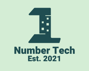 Building Tower Number 1 logo design