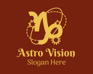 Horoscope - Astral Capricorn Horoscope logo design