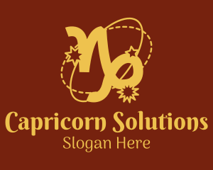 Capricorn - Astral Capricorn Horoscope logo design