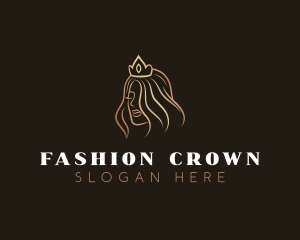 Crown Beauty Queen  logo design