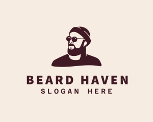 Beard - Hipster Male Beard logo design