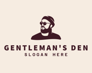 Male - Hipster Male Beard logo design