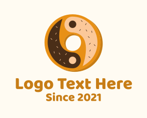 Food Delivery - Yin Yang Donut logo design