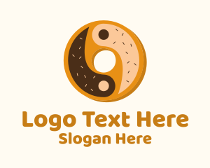Yin Yang Donut Logo
