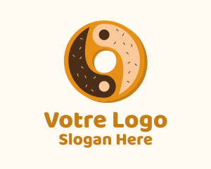 Yin Yang Donut Logo