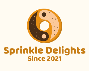 Sprinkle - Yin Yang Donut logo design