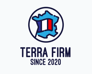 French Country Map logo design