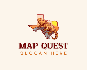 Texas Lizard Reptile logo design