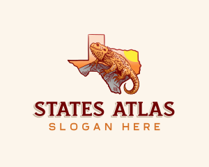 Texas Lizard Reptile logo design