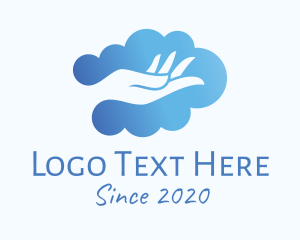Sanitary - Clean Hand Cloud logo design