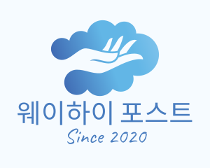 Clean Hand Cloud logo design