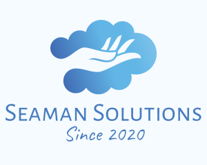 Clean Hand Cloud logo design