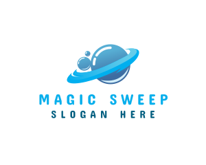 Broomstick - Bubble Cleaning Maintenance logo design