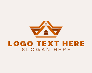 Repair - House Property Roof logo design