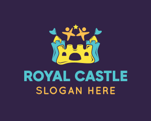 Castle - Children Bouncy Castle logo design