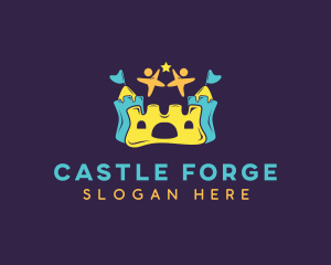 Children Bouncy Castle logo design