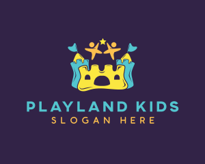 Children Bouncy Castle logo design