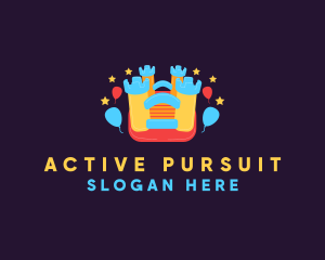 Activity - Bouncy Castle Playground logo design
