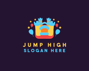 Bounce - Bouncy Castle Playground logo design