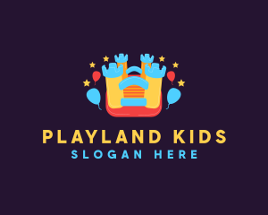 Bouncy Castle Playground logo design