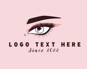 Eyeliner - Lady Eyelash Beauty logo design