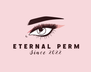 Perm - Lady Eyelash Beauty logo design